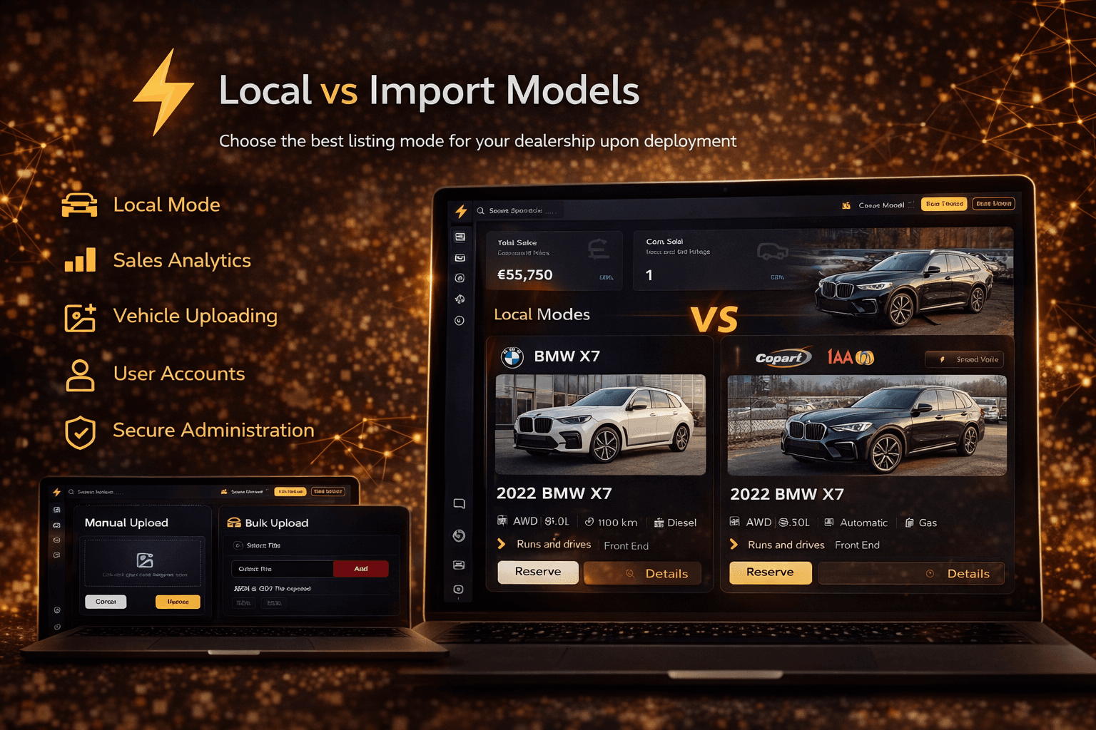 Dealership mode selection during platform setup