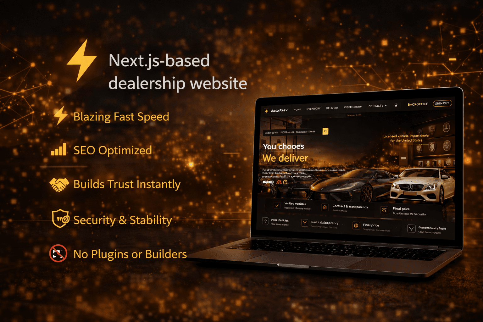 Dealership website UI