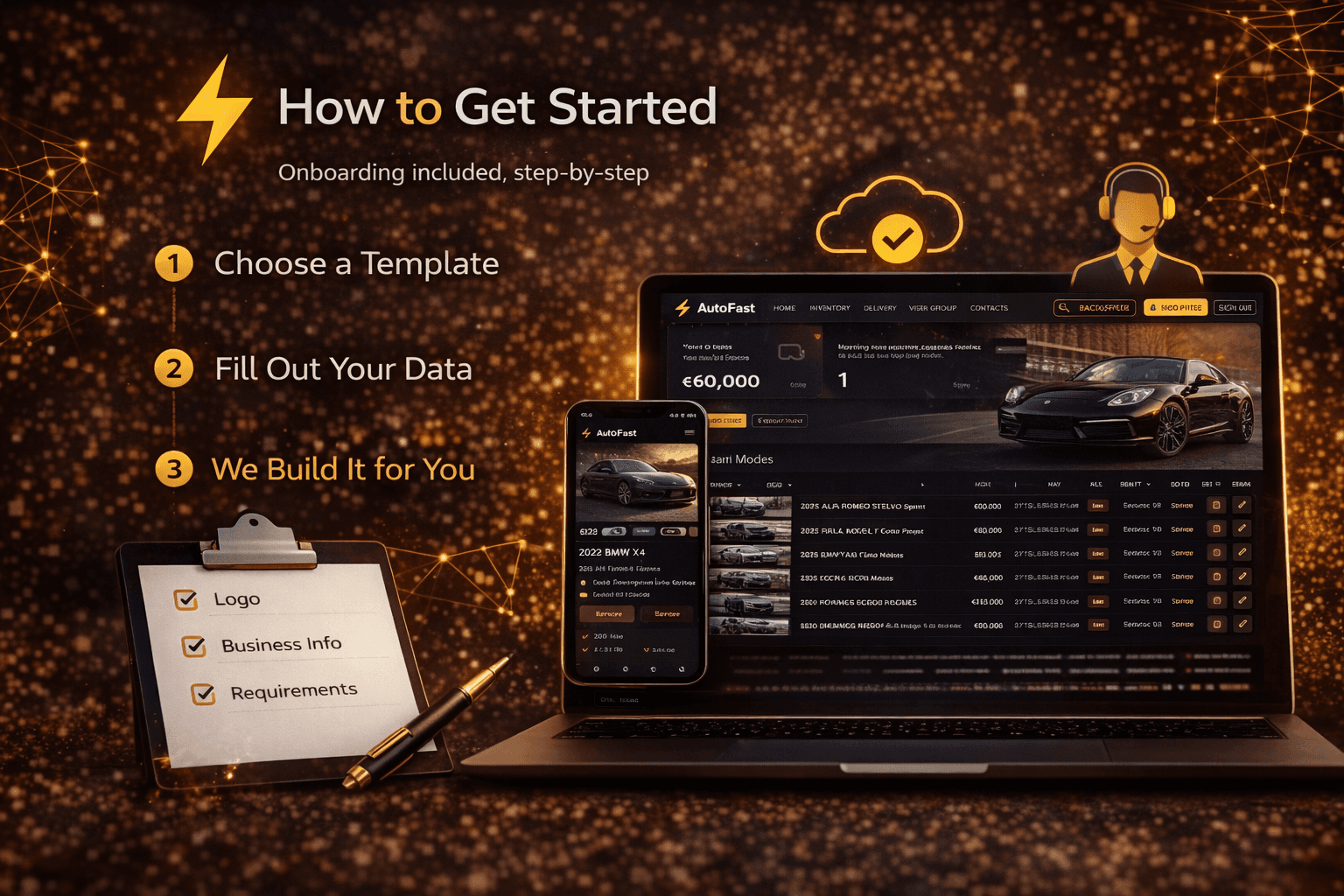 AutoFast onboarding and setup